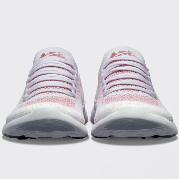 NIB APL Women's Techloom Breeze Size 6 Crème/Fire Coral/White - Picture 4 of 6